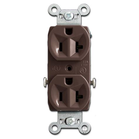 brown electrical outlet boxes|Brown Electrical Outlets & Plugs .